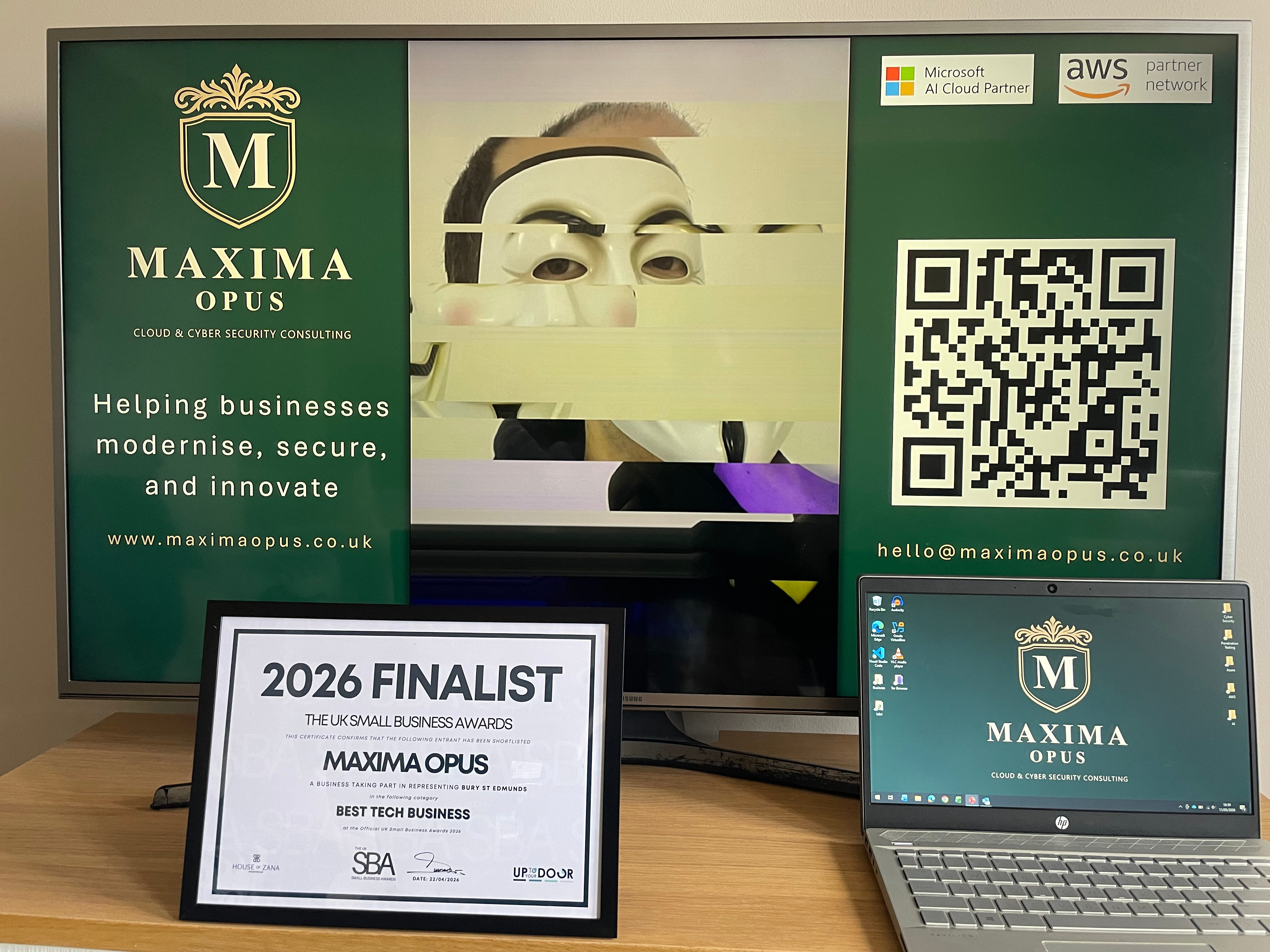 Maxima Opus - Best Tech Business 2026 Finalist - Wide shot